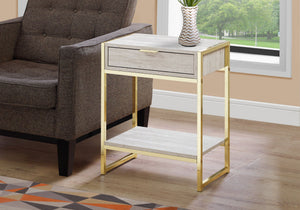 Accent Side Table with Storage Drawer and Spacious Tabletop - Multiple Colors