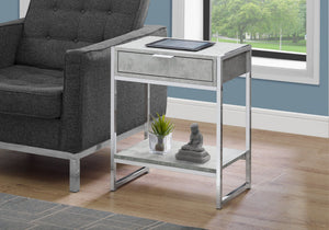 Accent Side Table with Storage Drawer and Spacious Tabletop - Multiple Colors