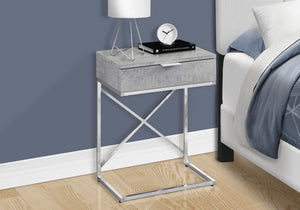 Accent Side Table with Storage Drawer - Contemporary Design