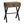 Accent Side X Table with Storage Drawer – Wood & Metal Modern Table