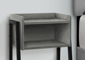 Accent Table Side Contemporary Modern Design with Storage Cubby - Multiple Colors