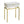 Beige Accent Side Table with Storage Drawer - Wood & Metal Modern Table