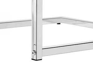 C-Shaped Accent Table with Modern Metal Base - Black, Gray, Dark Brown, Dark Gray, White