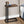 C-Shaped Accent Table with Metal Frame - Black, Gray, or Light Brown
