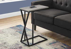 C-Shaped Accent Table with Sliding Base - Multiple Colors