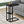 C-Shaped Marble Look Accent Table with Metal Frame - Multiple Colors