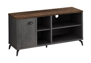 Contemporary TV Stand Console with Storage Cabinet - White or Dark Gray