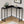 Corner Accent Console Table with L-Shaped Design - Black