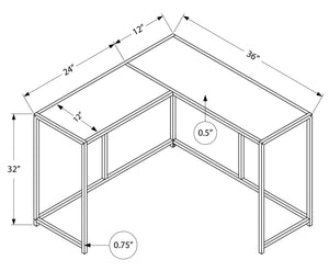 Corner Accent Console Table with Unique L-Shaped Design - Multiple Colors