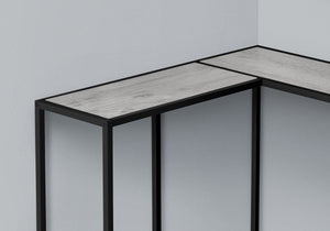 Corner Accent Console Table with Unique L-Shaped Design - Multiple Colors