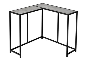 Corner Accent Console Table with Unique L-Shaped Design - Multiple Colors
