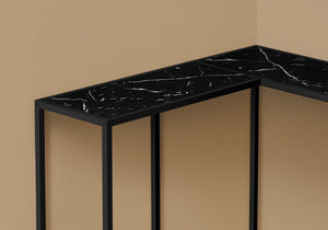 Corner Accent Console Table with Unique L-Shaped Design - Multiple Colors
