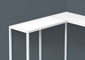 Corner Accent Console Table with Unique L-Shaped Design - Multiple Colors