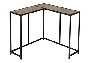 Corner Accent Console Table with Unique L-Shaped Design - Multiple Colors