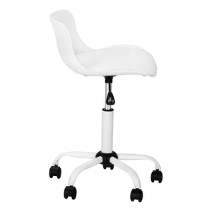 Ergonomic Office Chair with Adjustable Height and Swivel Base - Faux Leather