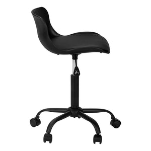 Ergonomic Office Chair with Adjustable Height and Swivel Base - Faux Leather