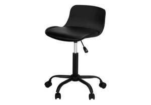 Ergonomic Office Chair with Adjustable Height and Swivel Base - Faux Leather