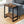 Industrial Accent Side Table with Reclaimed Wood Finish - Dark Brown, Black, or Gray