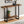 Industrial Farmhouse Accent Console Table for Entryway with Metal Legs – Black or Dark Brown
