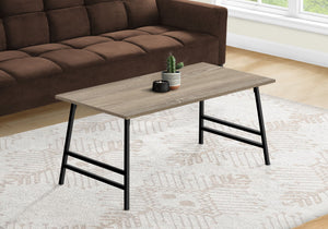 Modern Rectangular Coffee Table with Angled Legs - Light Brown, Gray or White