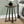 Modern Round Accent Table with Metal Base - Light Brown, Gray, or Black