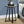 Modern Round Accent Table with Metal Base - Light Brown, Gray, or Black