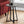 Modern Round Accent Table with Metal Base - Light Brown, Gray, or Black