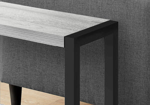 Narrow 2-Tier Accent Side Table with Wood-Look Finish – Black, Gray, or Light Brown