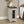 Narrow Wood Accent End Table with Cabinet Storage - Gray, Black, or White