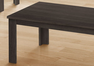 Oak Table Set with Modern Transitional Design - Set of 3