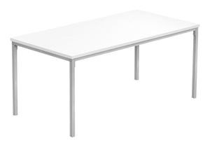 Rectangular Contemporary Coffee Table with Metal Legs - Light Brown, Dark Gray, or White