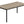Rectangular Contemporary Coffee Table with Metal Legs - Light Brown, Dark Gray, or White
