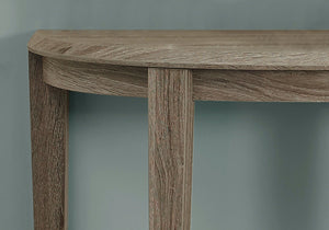 Space-Saving Wood Console Table with Two-Tier Design - Light Brown or White