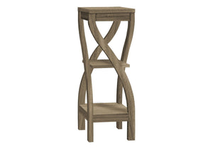 Square 3-Tier Wood Accent Table - Contemporary, Light Brown, Dark Brown, or White