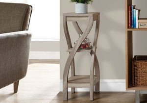 Square 3-Tier Wood Accent Table - Contemporary, Light Brown, Dark Brown, or White