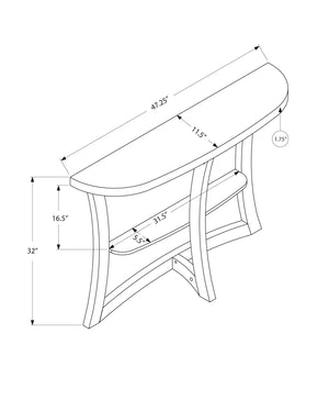 Taupe Wood-Look Accent Console Table with Two-Tier Storage - Taupe