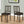 Upholstered Dining Chair Set of 2 with Supportive Slat Back - Brown