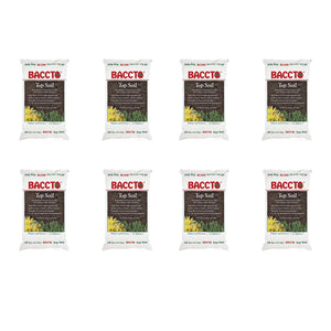 Michigan Peat 1550P Baccto Top Soil with Reed Sedge and Sand, 50 Pounds, 8 Pack