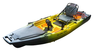 9.8ft Rocket Propeller Drive Modular Pedal Fishing Kayak | 400lbs Capacity | 2 Piece - TRAPSKI