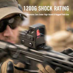 PINTY 1x12x20 mm Micro Red Dot Sight with Auto Wake & Sleep 21 mm Picatinny Mount MOS RMSc Compatible