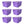 Life Story 55 Quart Stackable Storage Bin, Light Duty Container, Purple, 6 Pack