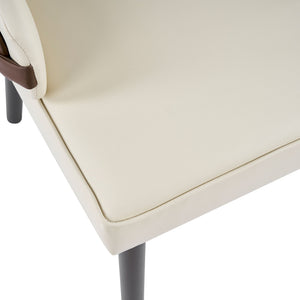 Indoor Dining Chair (Set of 2) - Beige / Brown