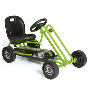hauck Ergonomic Pedal Ride On Go Kart Toys for Boys and Girls Ages 4 to 8, Green