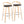 Grotto - Contemporary Fixed-Height Barstool With Swivel With Round Footrest (Set of 2)