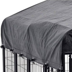 Lucky Dog Uptown Large Outdoor Covered Kennel Heavy Duty Dog Fence Pen (10 Pack) - TRAPSKI