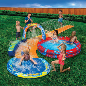 Banzai Battle Bop Pack Gloves & Bumpers and Cyclone Splash Park Inflatable Pool