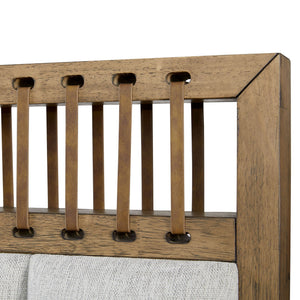 Elegant Design Upholstered And Strap Panel Bed