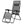 Caravan Canopy Infinity Zero Gravity Steel Frame Patio Deck Chair, Grey (Pair)