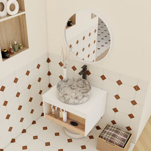 Floating Bathroom Vanity With Vessel Sink
