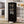 Black Tall Storage Cabinet with Glass Door & 2 Drawers